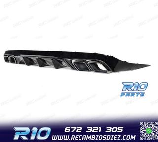 DIFUSOR MERCEDES CLASE E C238 16- AMG NEGRO BRILLO LOOK E63