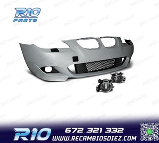 PARAGOLPES DELANTERO BMW E60 61 03-10 LOOK M SRA + NIEBLAS
