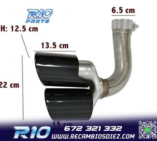 COLAS ESCAPE PORSCHE CAYENNE 17- LOOK S NEGRO