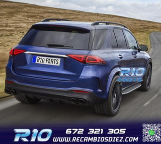 COLAS DE ESCAPE MERCEDES GLE W167 19- LOOK GLE53 NEGRO