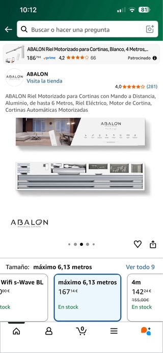 Riel Motorizzato ABALON per Tende