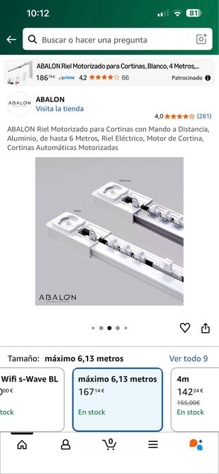 Riel Motorizzato ABALON per Tende