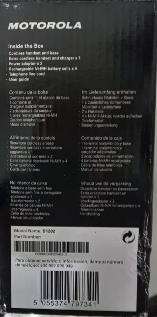 DUO PACK 2 teléfonos Inalámbricos, sin usar