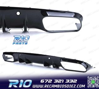 DIFUSOR MERCEDES CLASE C C205 COUPE 14-18 LOOK AMG PDC + COL