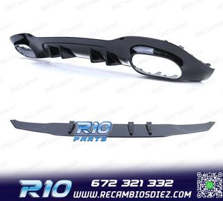DIFUSOR MERCEDES CLASE A W177 18- A35 LOOK AMG NEGRO BRILLO