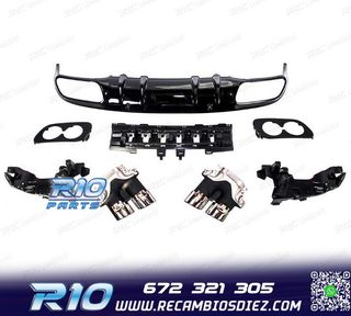 DIFUSOR MERCEDES CLASE C W205 SEDAN 14-20 AMG PDC + COLAS ES