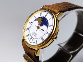 Orologio Amor fasi lunari placcato oro vintage