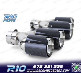 COLAS ESCAPE BMW LOOK M PERFORMANCE CROMO CARBONO