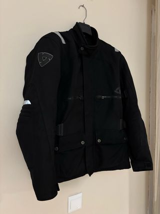 Chaqueta Moto Revit Negra