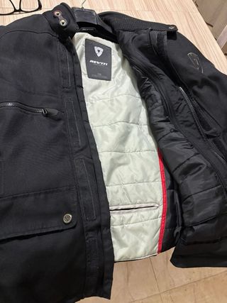 Chaqueta Moto Revit Negra