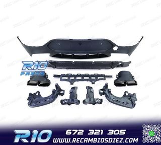 DIFUSOR MERCEDES GLC C253 COUPE 16-19 LOOK GLC63 + COLAS ESC