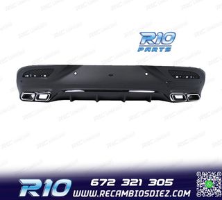 DIFUSOR MERCEDES GLE C292 COUPÉ NEGRO + COLAS ESCAPE