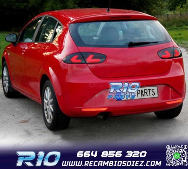 PILOTOS SEAT LEON II 09-13 CARDNA FULL LED NEGRO AHUMADO