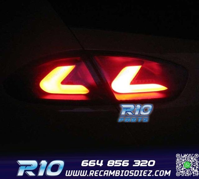 PILOTOS SEAT LEON II 09-13 CARDNA FULL LED NEGRO AHUMADO