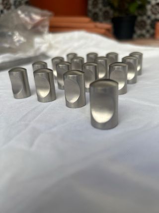 Lote 16 Tiradores Plateados