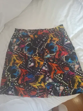 Falda Warehouse Mariposas Multicolor