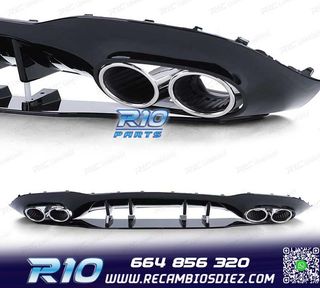 DIFUSOR MERCEDES CLASE A W177 18- LOOK AMG A45 NEGRO BRILLO