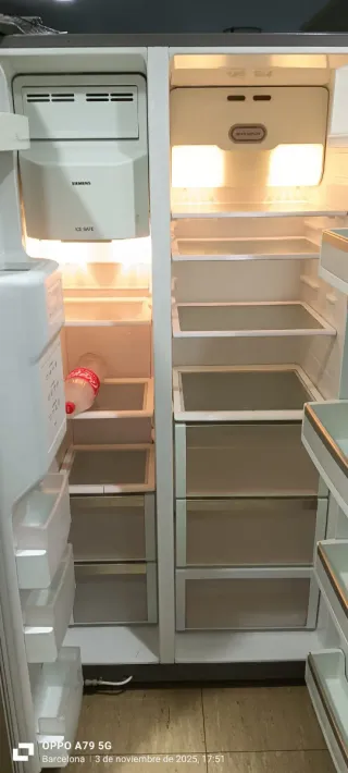 Nevera Siemens Acero Inoxidable Americana
