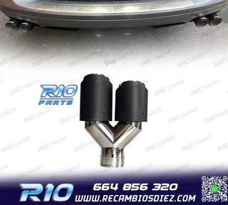 COLA ESCAPE CARBONO DOBLE IZQUIERDA LOOK AKRAPOVIC