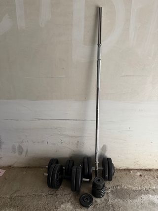 Mancuernas y Barra de Press