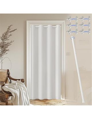 JCyh Cortina para Puerta Exteriore (195x132) con B