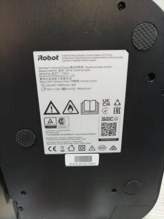 Base Autovaciado Robot iRobot Roomba i3+ y serie i
