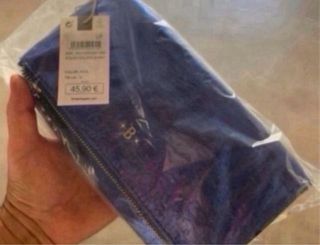 Bolso Brownie Fiesta Azul Metalizado NUEVO