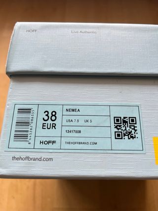 Zapatillas HOFF Talla 38 Nuevas