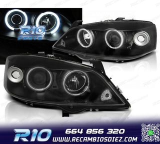 FAROS PARA OPEL ASTRA G 97-04 OJOS ANGEL CCFL NEGROS