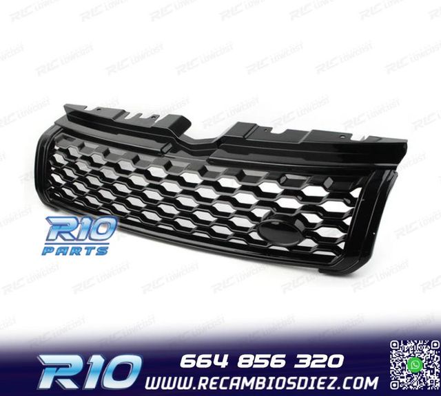PARRILLA RANGE ROVER EVOQUE LOOK DYNAMIC NEGRO BRILLO