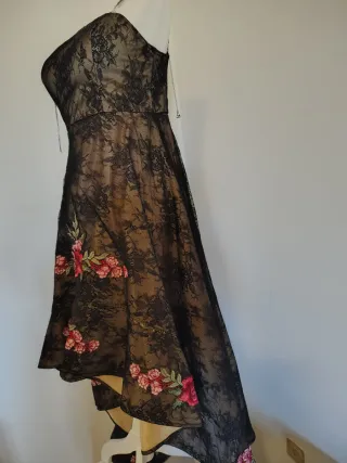 Abito da cerimonia pizzo floreale