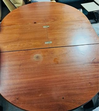 Mesa redonda extensible madera elegante