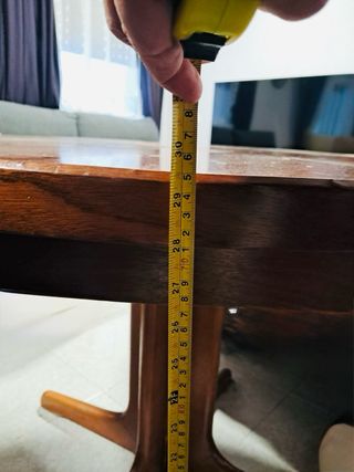 Mesa redonda extensible madera elegante