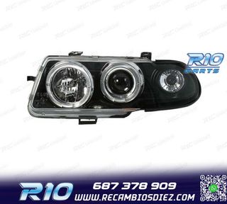FAROS PARA OPEL ASTRA F 94-98 OJOS ANGEL FONDO NEGRO H1-H1