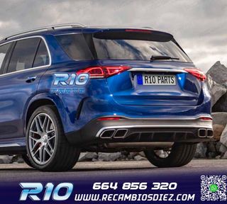 DIFUSOR MERCEDES GLE W167 20- + COLAS ESCAPE LOOK AMG GLE63
