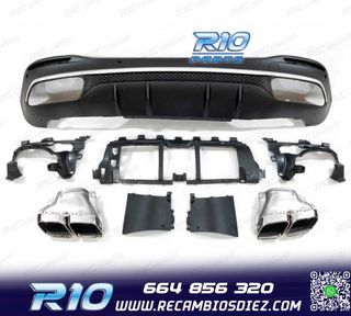 DIFUSOR MERCEDES GLE W167 20- + COLAS ESCAPE LOOK AMG GLE63