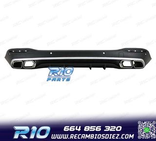 DIFUSOR MERCEDES GLE W167 20- + COLAS ESCAPE LOOK AMG GLE63