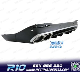 DIFUSOR MERCEDES GLE W167 20- + COLAS ESCAPE LOOK AMG GLE63