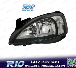 FAROS PARA OPEL CORSA C 00-06 FONDO NEGRO