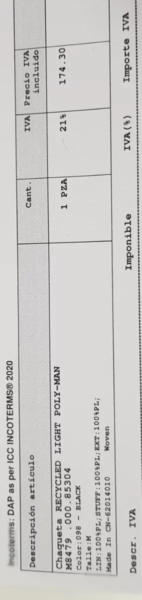 Chaqueta Replay Negra