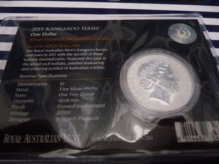 Moneda Plata Canguro Australia 1oz 2011