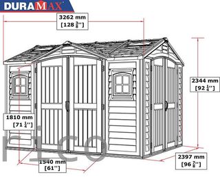 Caseta PVC Apex Pro Plus 249x326x234 cm - Duramax