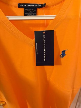 Camiseta Ralph Lauren Naranja Talla M