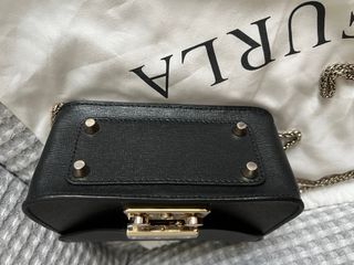 Bolso Furla Negro y Dorado