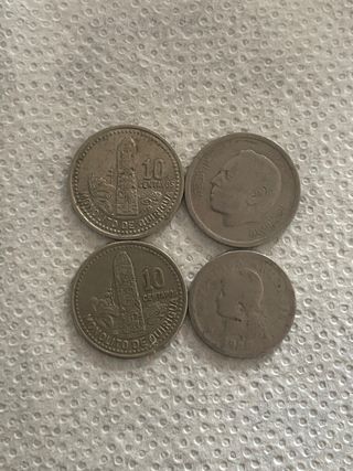 4 Monedas Guatemala y Marruecos