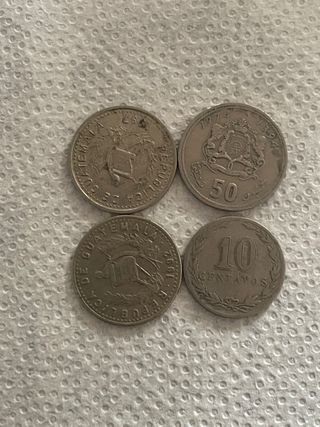 4 Monedas Guatemala y Marruecos