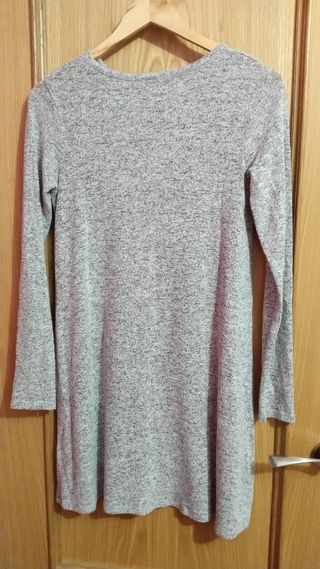 Vestido gris Pull&Bear talla M