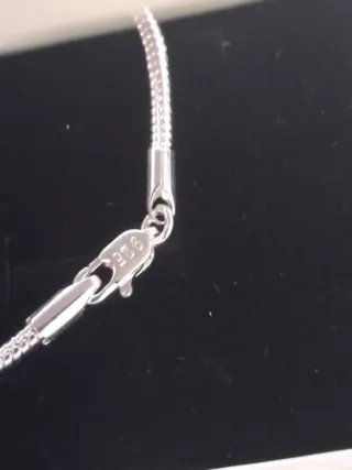 Pulsera Serpiente Plata 18cm Cierre Sencillo