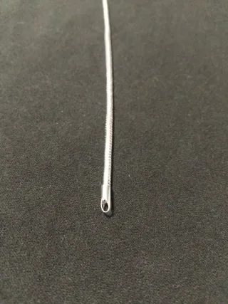 Pulsera Serpiente Plata 18cm Cierre Sencillo