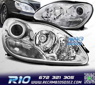 FAROS MERCEDES W220 CLASE S 98-02 XENON CROMADO